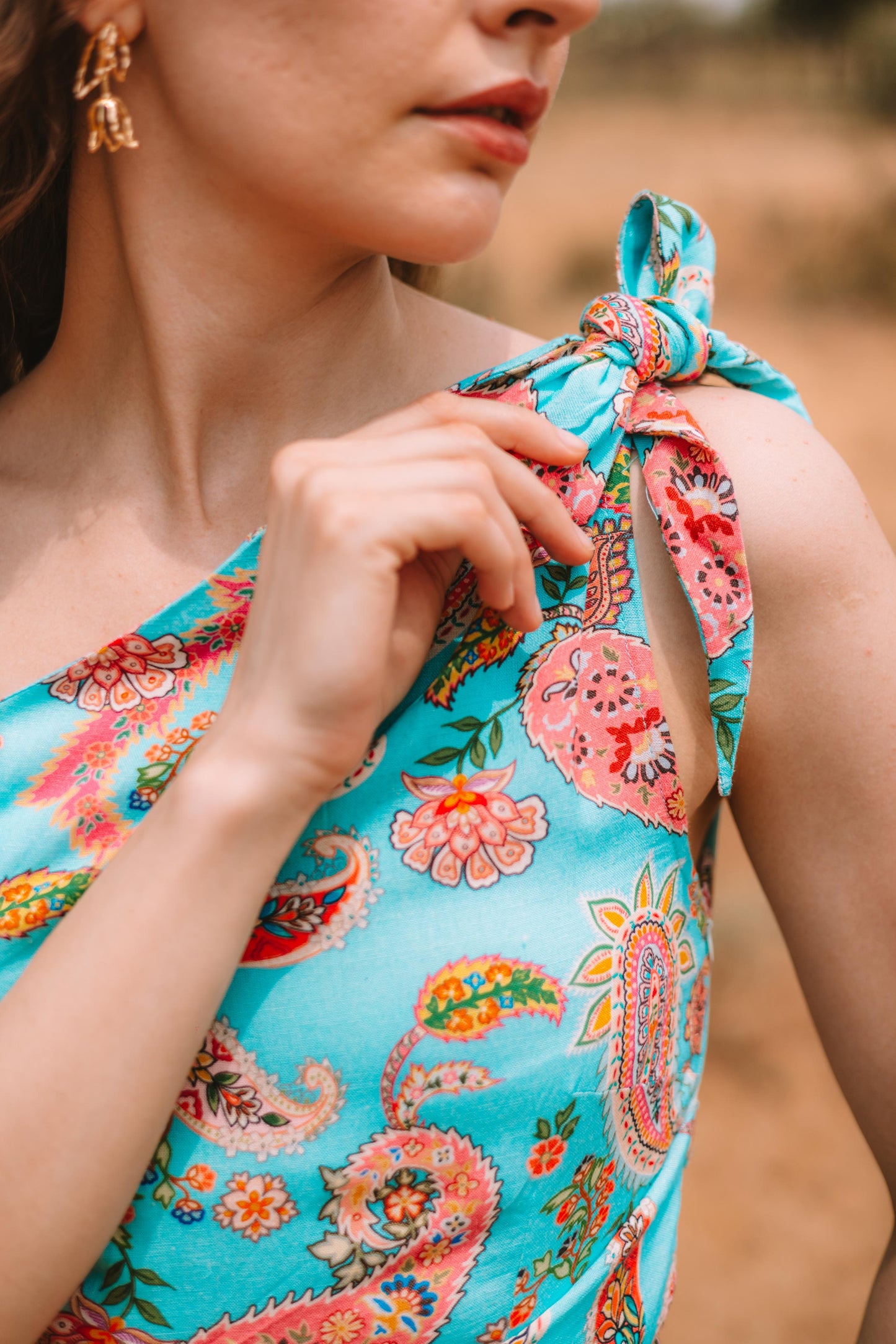 floral wrap dress