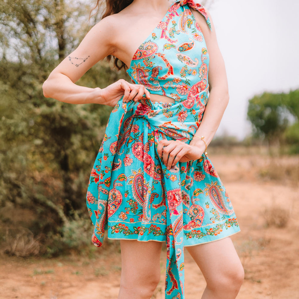 Meher Cut-Out Side Wrap Dresses For Women
