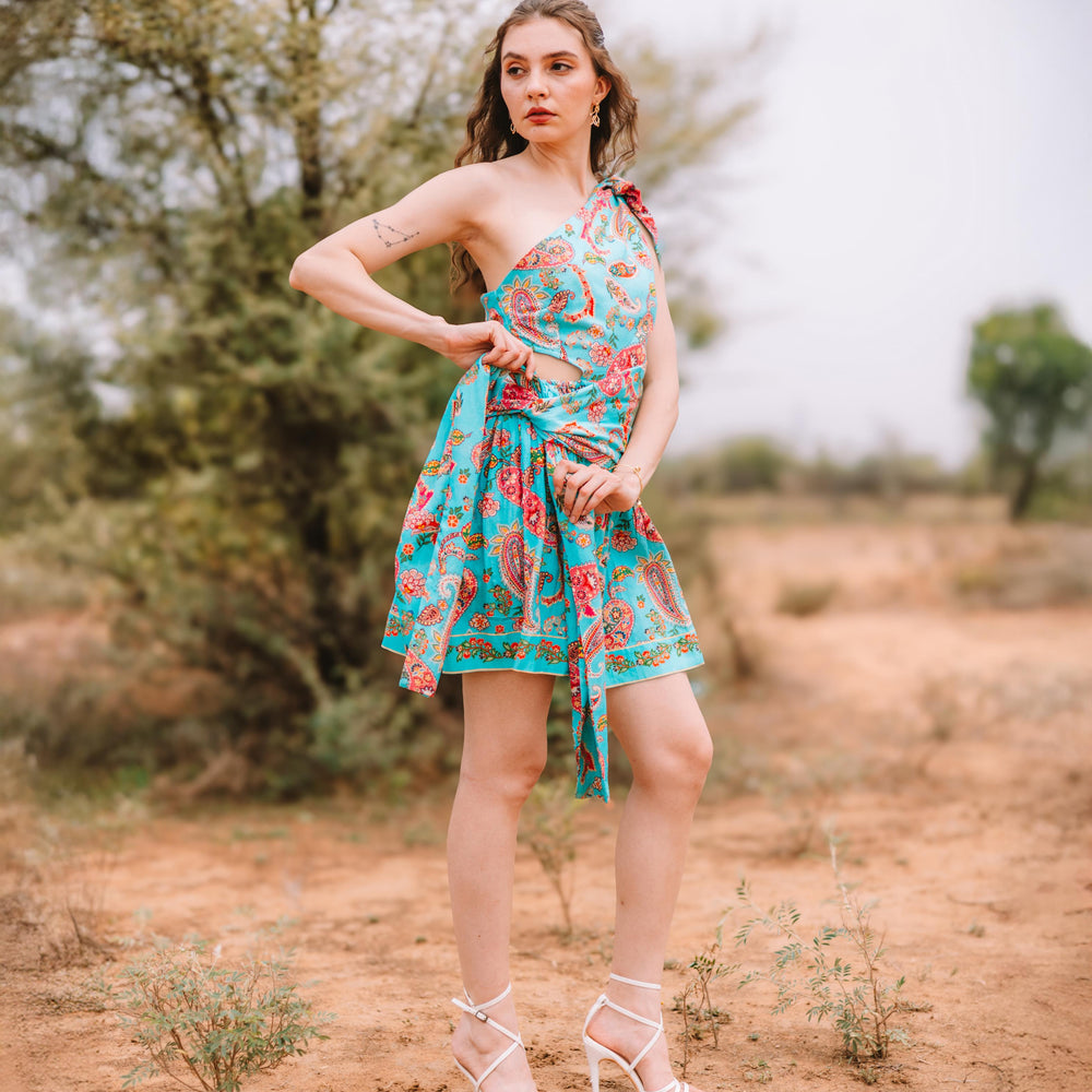 
                      
                        Meher Cut-Out Side Wrap Dress
                      
                    