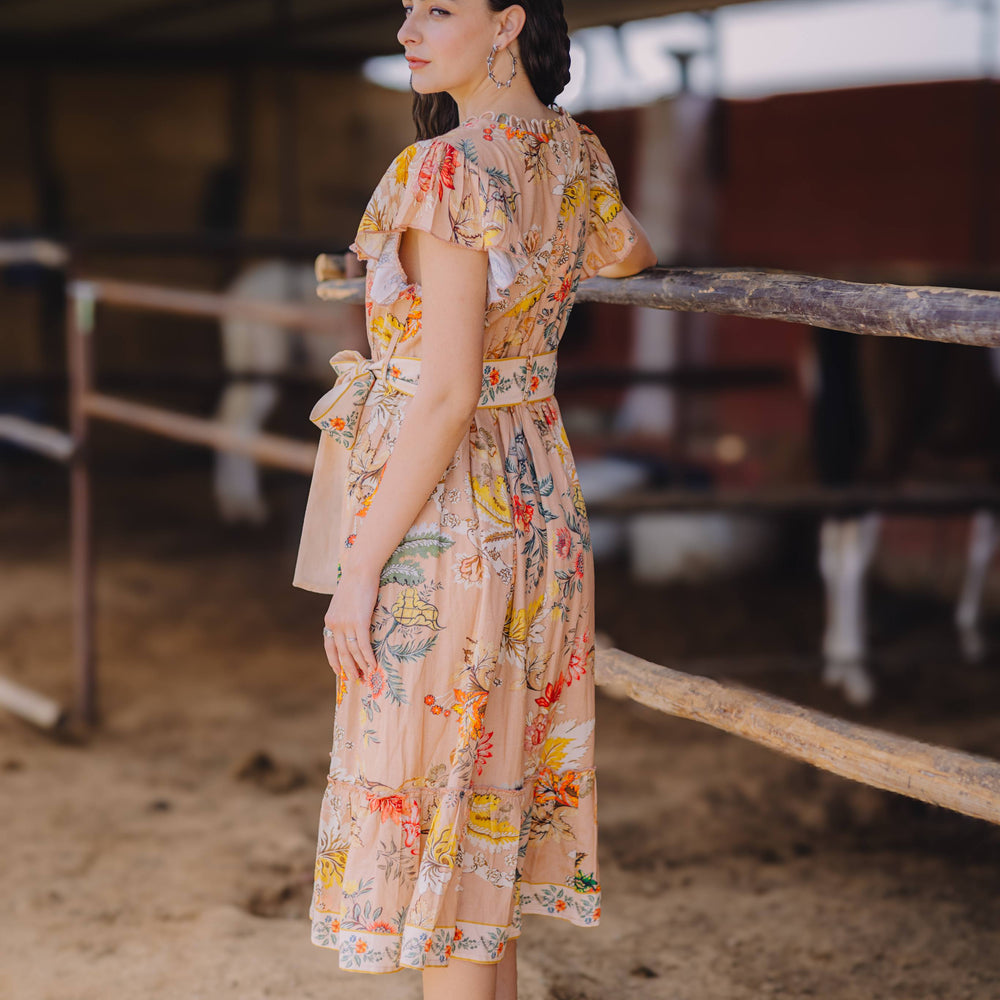 
                      
                        Meher Ruffle Midi Dress
                      
                    